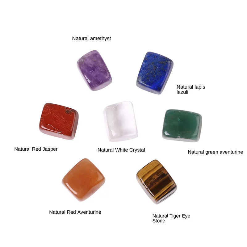 7 Colors/Set Natural Stone Yoga Energy Stone Irregular Healing Crystals Stone Polished Individual Stone Room Decoration