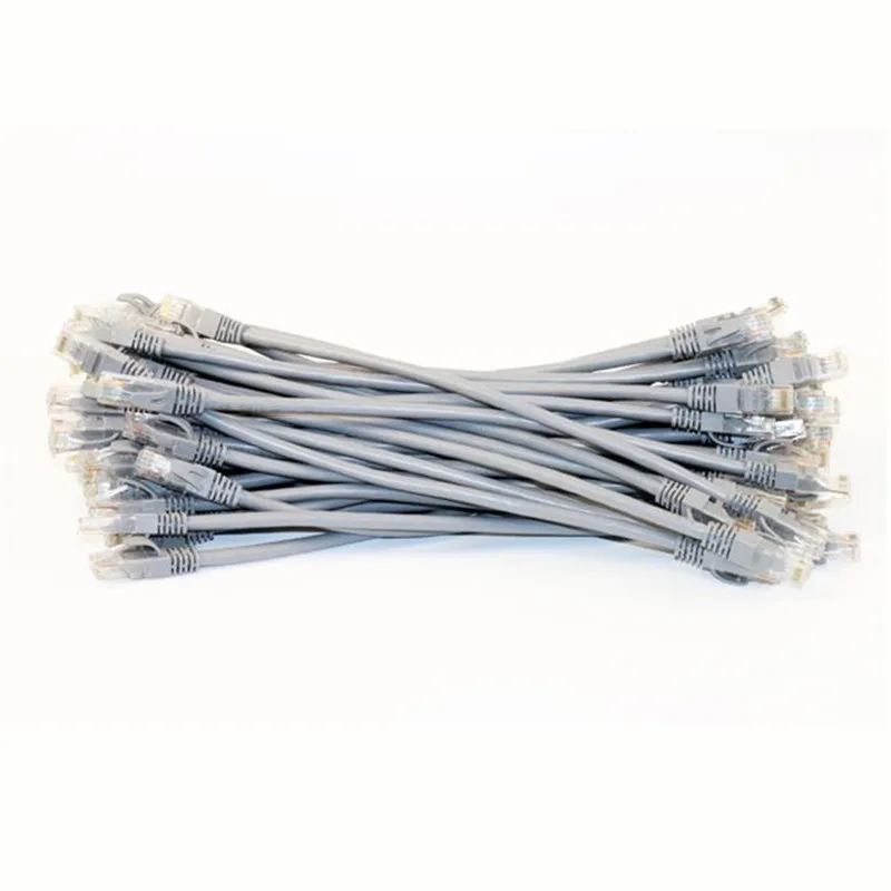 RJ45 CAT5 CAT5e UTP kabel sieciowy Ethernet męski na Ethernet męski RJ45 Patch LAN krótki kabel rozszerzona linia 0.1m/0.2m/0.3m/0.5m/1m