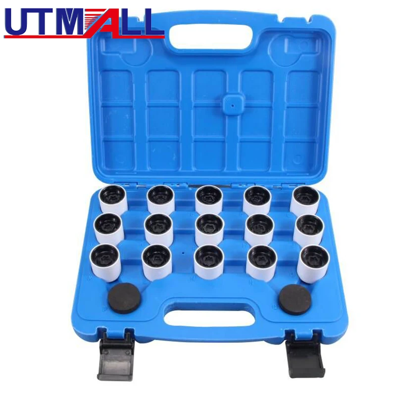 

15Pcs Master Lock Wheel Lug Nut Stud Key Set Removal Locking Socket Tool For BMW MINI