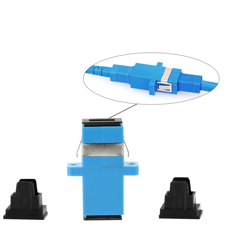 Free Shipping Wholesale 50-200 Pcs SC APC/UPC Fiber Optic Connector Adapter Flange Singlemode Simplex Coupler