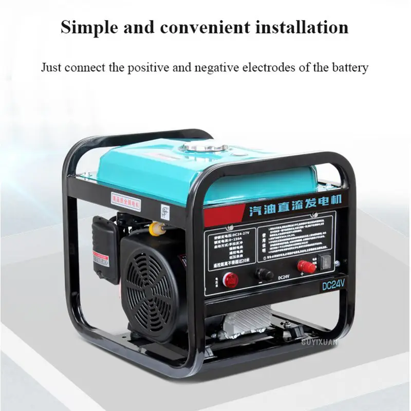 24v volt parking air conditioner gasoline generator small silent DC truck frequency conversion self start stop diesel vehicle