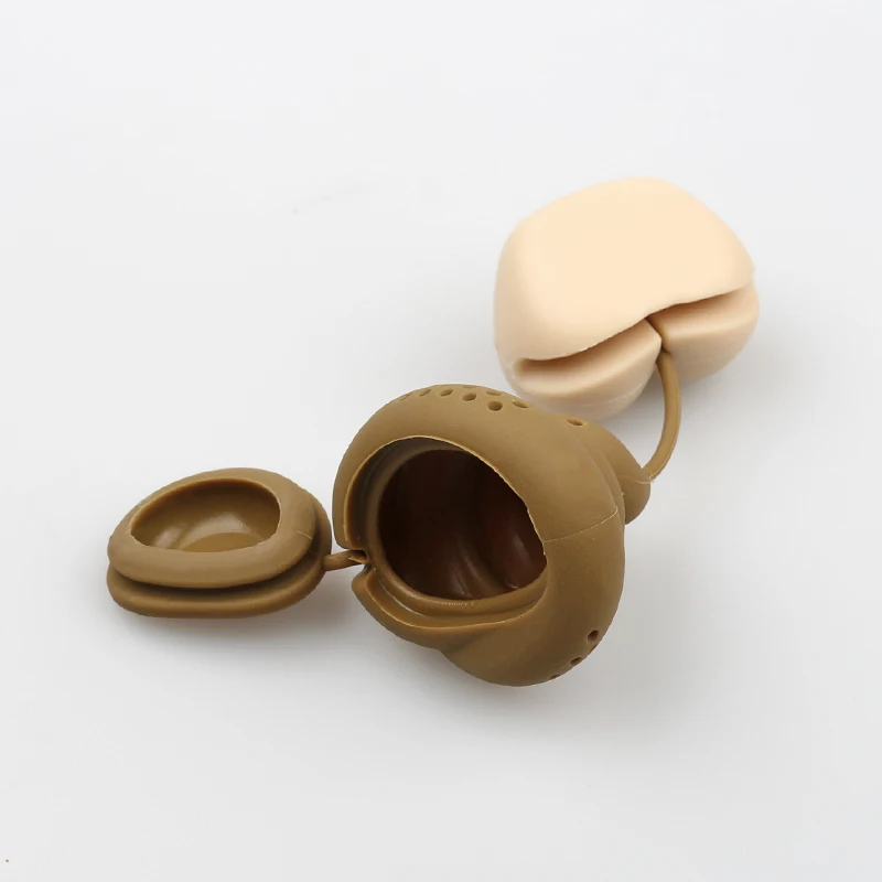 1PC Silicone Tea Filter Creative Poop Shape Coffee Filter Reusable Teapot Diffuser Strainer Tea Set Accessories