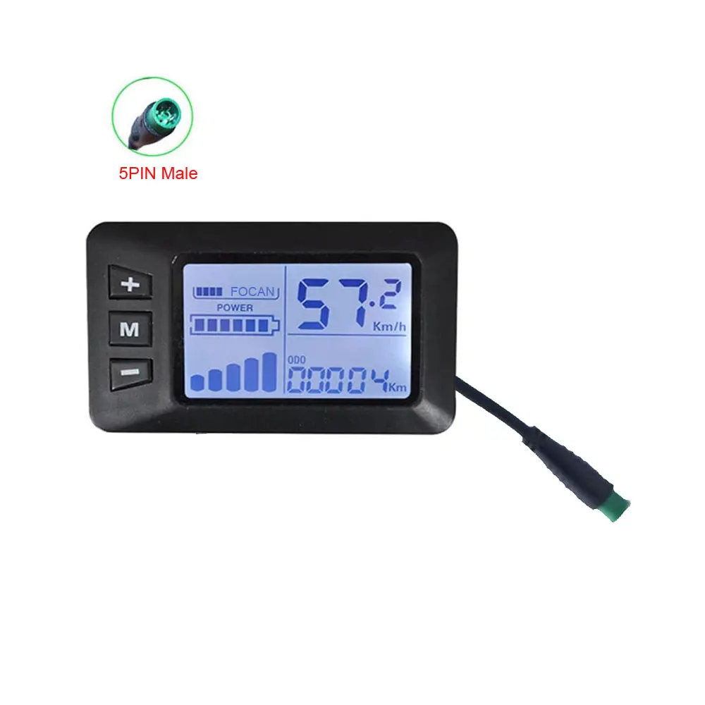 Reparação de Peças Scooter Elétrica G51, Display LCD com SM, à prova d'água, 5Pin, 6Pin Plug, Acessório para E-Bike, medidores, acessórios