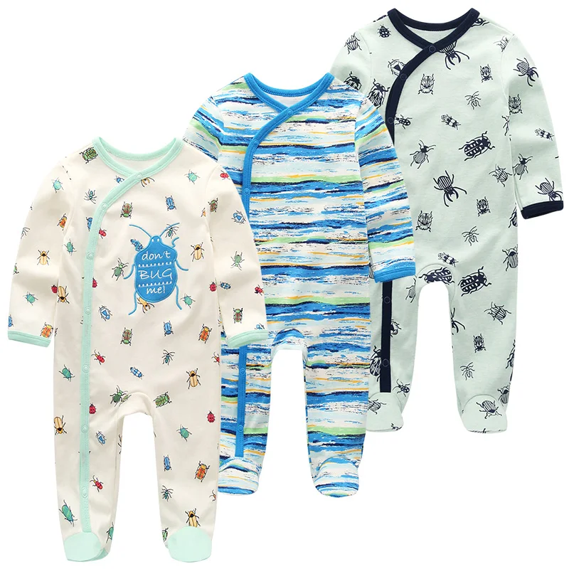 3Pcs Baby Boys Clothes Cotton Newborn Girl Romper 2022 Long Sleeve Infant Clothing Baby Pajama Roupas De Bebe Kids Clothing