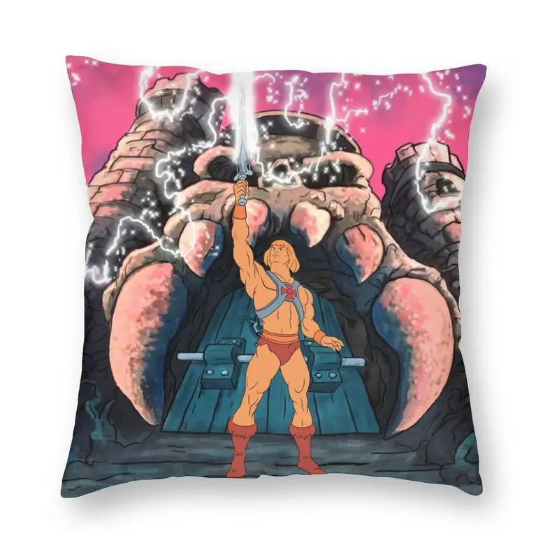 He-Man Transform Cushion Covers Sofa Home Decor Masters of the Universe Square Pillow Cover 40x40