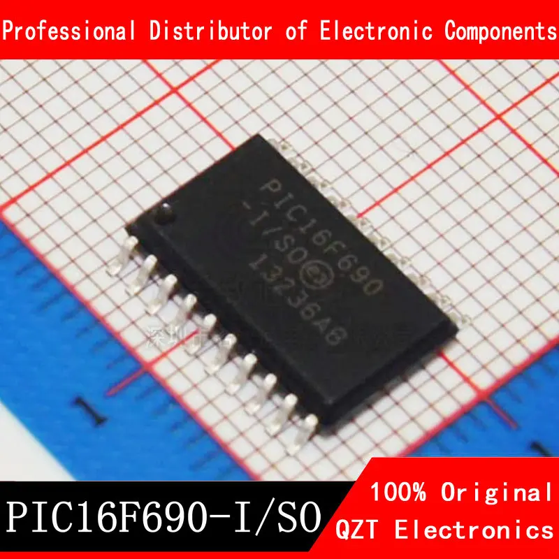 5pcs/lot PIC16F690-I/SO PIC16F690 SOP-20 new and original IC