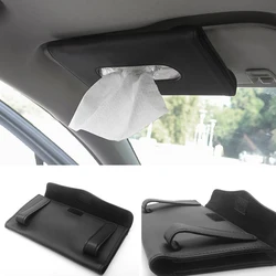 Cajas de pañuelos para visera de coche, soporte de pañuelos para asiento trasero, decoración de almacenamiento Interior, accesorios para coche, toalla de papel colgante