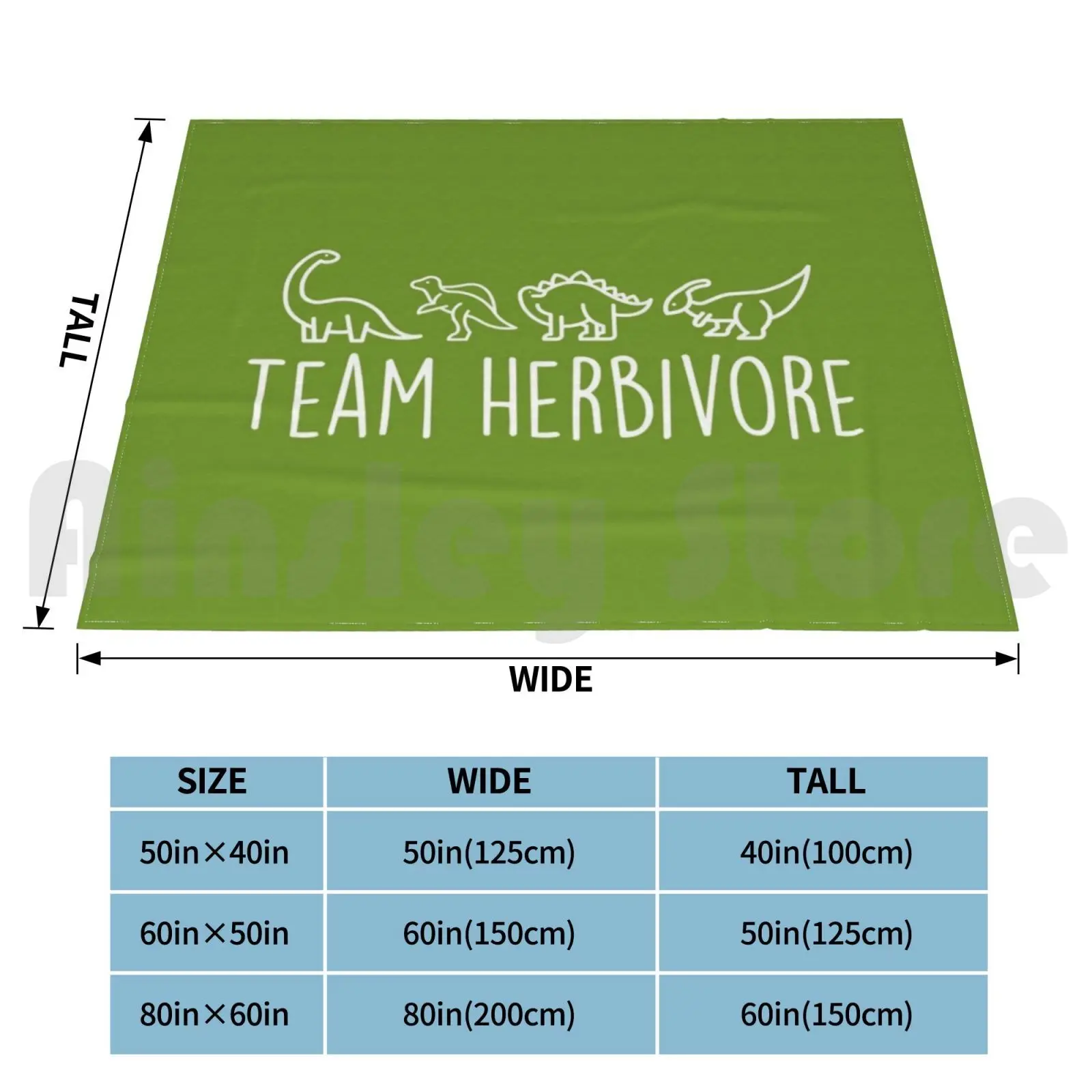 Team Herbivore-Vegan Shirt-- Animal Rights Blanket For Sofa Bed Travel Herbivore Vegan