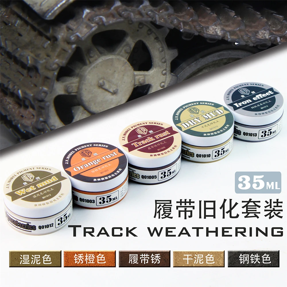Natural Aging Soil Suit Track Weathering Effect Chariot Tank Military Model Pigment Coloring Tools Aging Soil 35ML/Box
