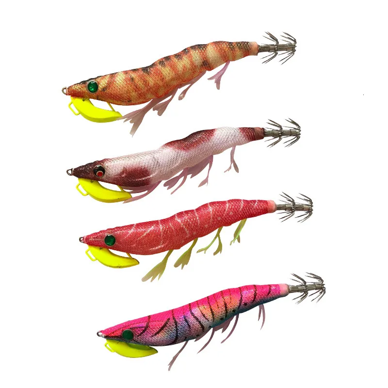 Egi 13cm Octopus Fishing Lures Hard Squid Jigs Shrimp Cuttlefish Squid Hook Rigs Artificial Bait Sea Fishing