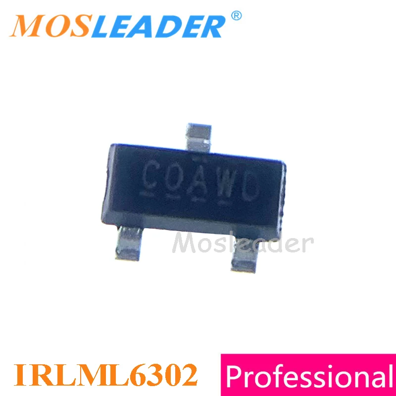 

Mosleader IRLML6302 SOT23 3000PCS IRLML6302PBF IRLML6302TRPBF IRLML6302TR P-Channel 20V Made in China High quality