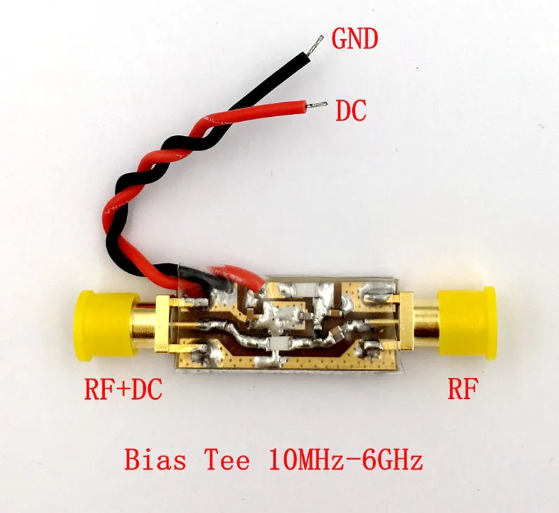 Bias Tee 10MHz-6GHz RF Bias Feeder RF Blocker Isolator FOR HAM Radio RTL SDR LNA Low Noise Amplifier Antenna