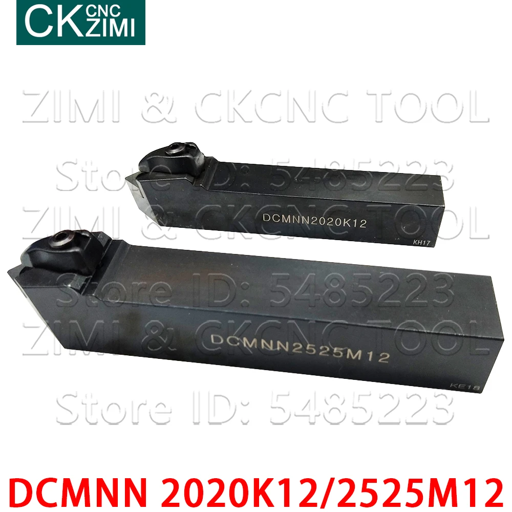 Токарные инструменты DCMNN 2020K12 DCMNN 2525M12, 20 мм 25 мм, соединение с ЧПУ, внешние токарные инструменты, принадлежности для токарных пластин CNMG CNGA 1204