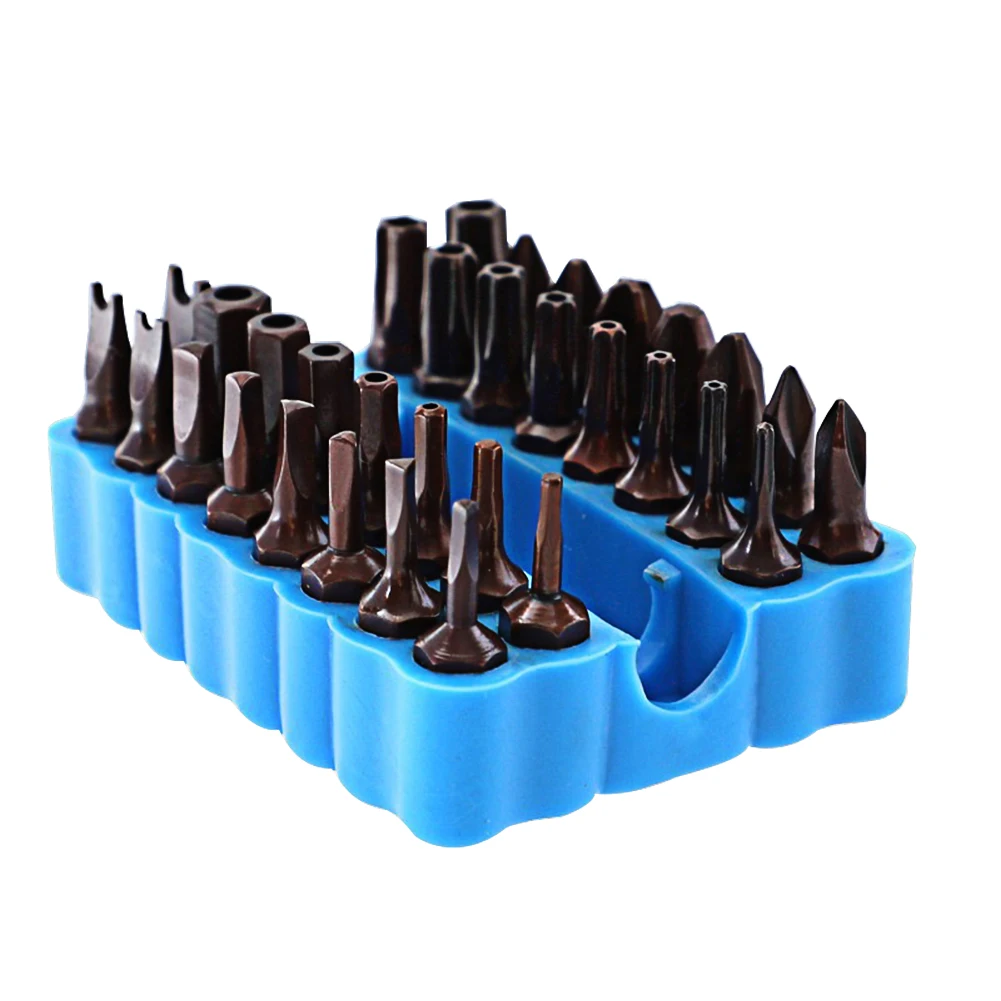 2PCS Plastic Hex Shank Screwdriver Bit Holder Practical Convenient Classic Texture Batch Head Storage Drill Bit Organizer