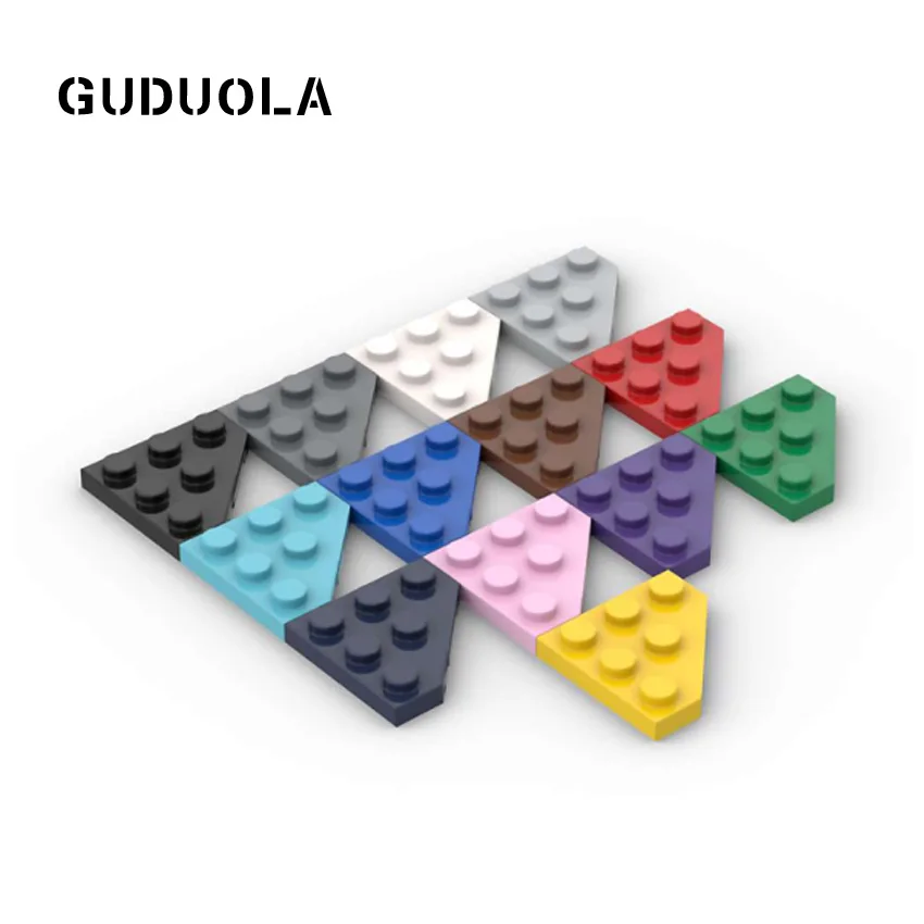 

Guduola Special Plate 3 x 3 without Corner (2450) Plate MOC Brick Small Building Blocks Toys for Children 40pcs/LOT