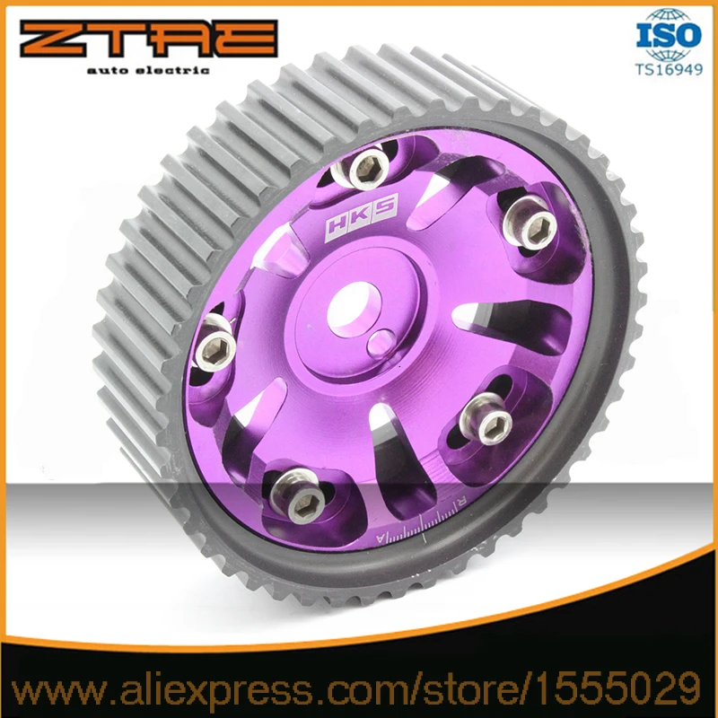 Eje de engranaje de leva ajustable para MOTOR MIRAGE, COLT, LAN, Morado, 1,5 litros, 4G16