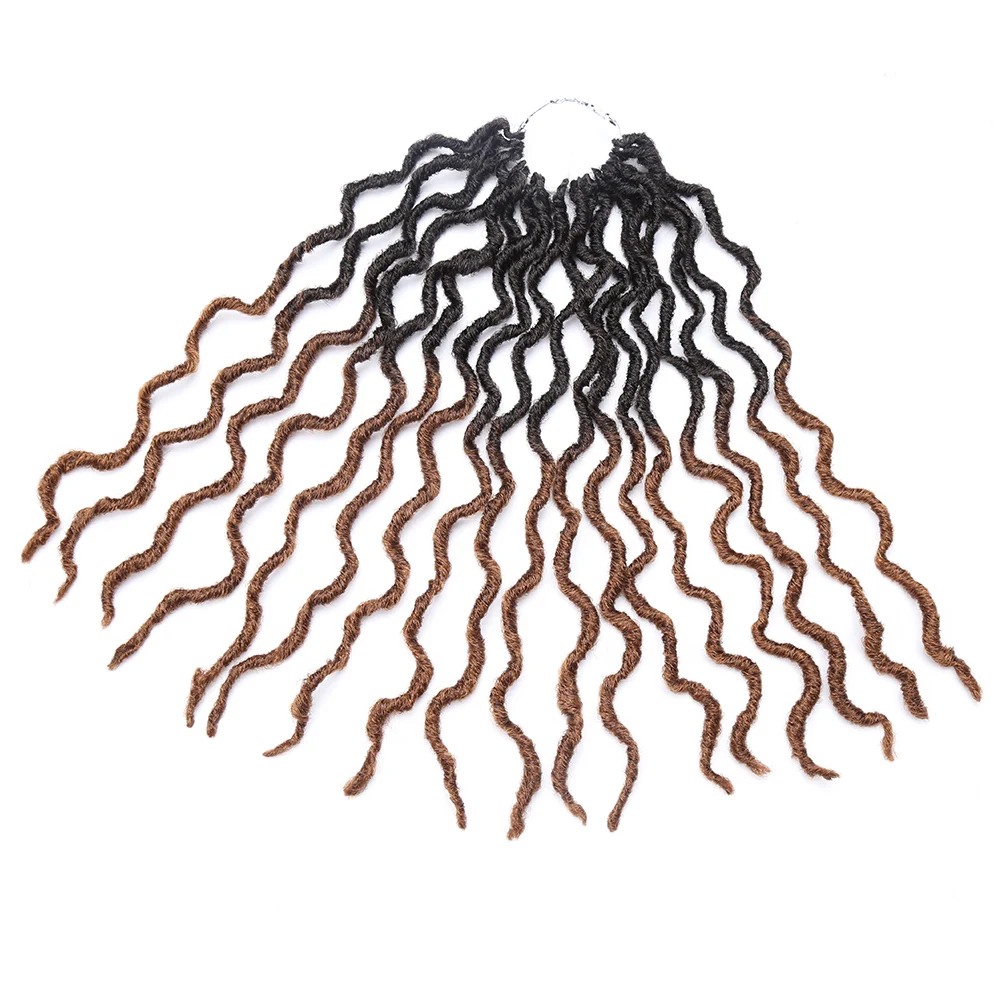Gypsy Locs Synthetische Goddess Faux Locs Häkelhaar Weiche Zöpfe Dreadlocks Lockige Twist-Flechthaare für Frauen Schwarz 15 Stränge – Detail 17