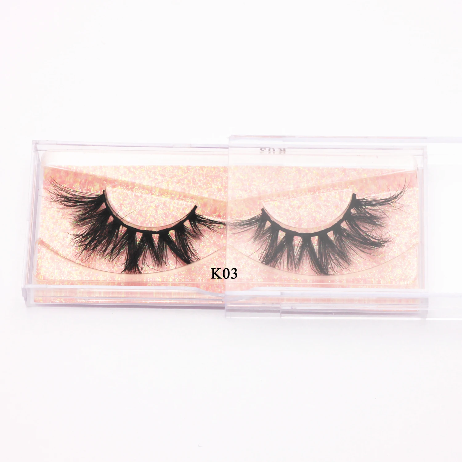 KEKEBAICHA นุ่ม3D Mink ขนตาปลอมขนตาปลอมธรรมชาติยาว Wispies Lashes Extension ธรรมชาติปริมาณความงาม Handmade Lash แต่งหน้า