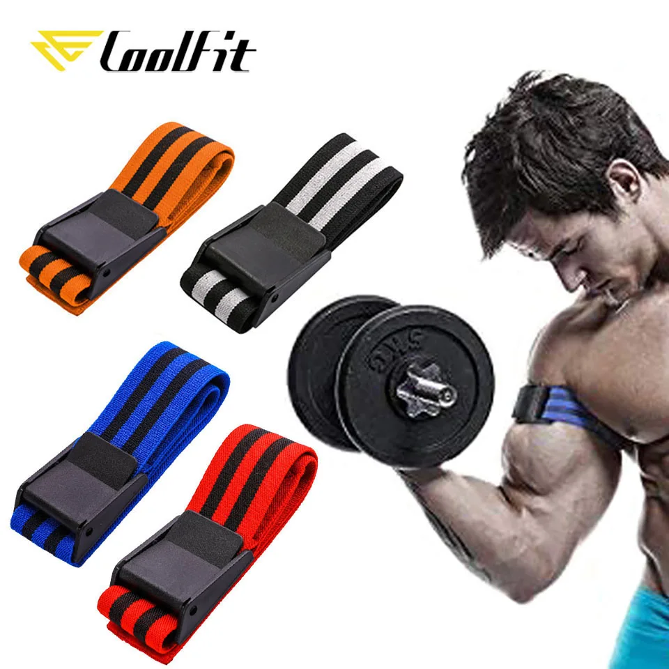 CoolFit BFR Occlusion Wraps Pro Resistance Bands Fitness Arm Leg Blaster Elastic Exercise Bands for Blood Flow Restriction Train