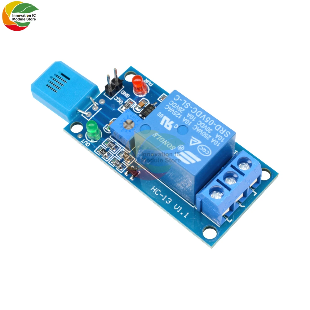 HR202 DC 5V 1 Channal 1CH 5V Humidity Sensitive Switch Relay Module Humidity Controller Humidity Sensor Module With Indicator