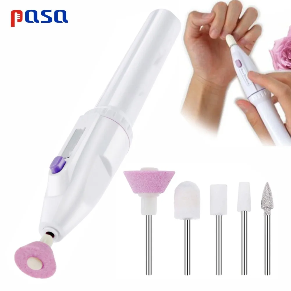 Hot 5 Bits Electric Nail Drill Machine Nail Calluses Art Equipment Manicure Pedicure Handpiece Files Carve Grinder Polisher Tool