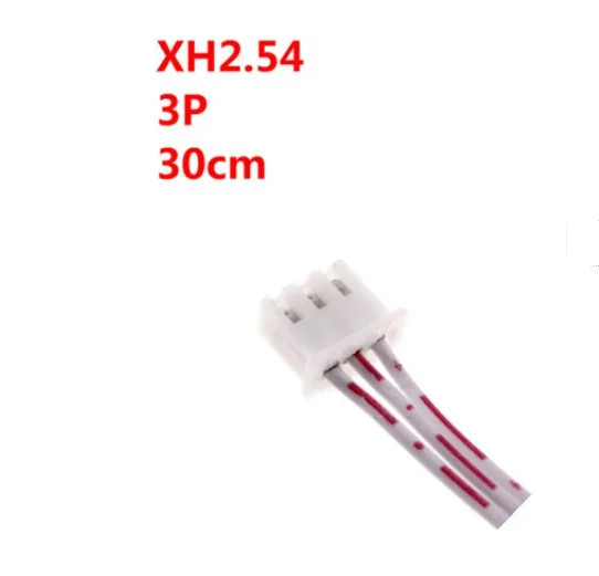 Conector de Cable de doble cabeza macho a macho XH de 2,54mm, 2/3/4/5/6/7/8/9/10 Pines, enchufe de paso con Cable plano de 30cm