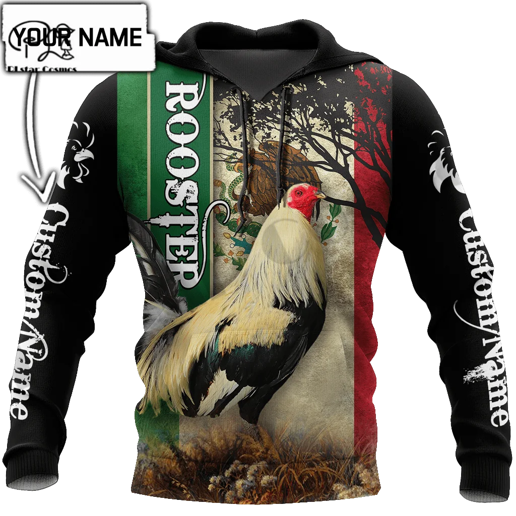 PLstar Cosmos 3Dprinted Newest Rooster Custom Name Art Harajuku Streetwear Pullover Unique Unisex Funny Hoodies/Sweatshirt/Zip-3