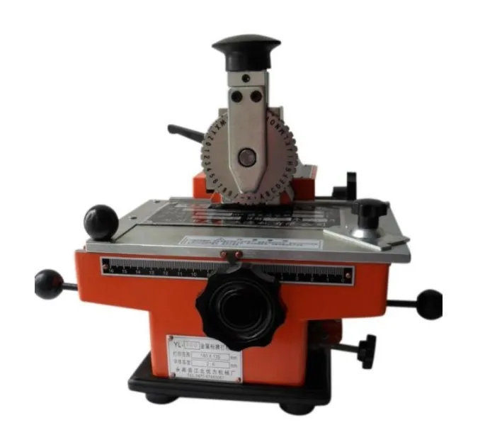 YL-360 semi-automatic pneumatic marking machine nameplate engraving machine with fixture +2/2.5/3/ 4mm character wheel, 2-4 word