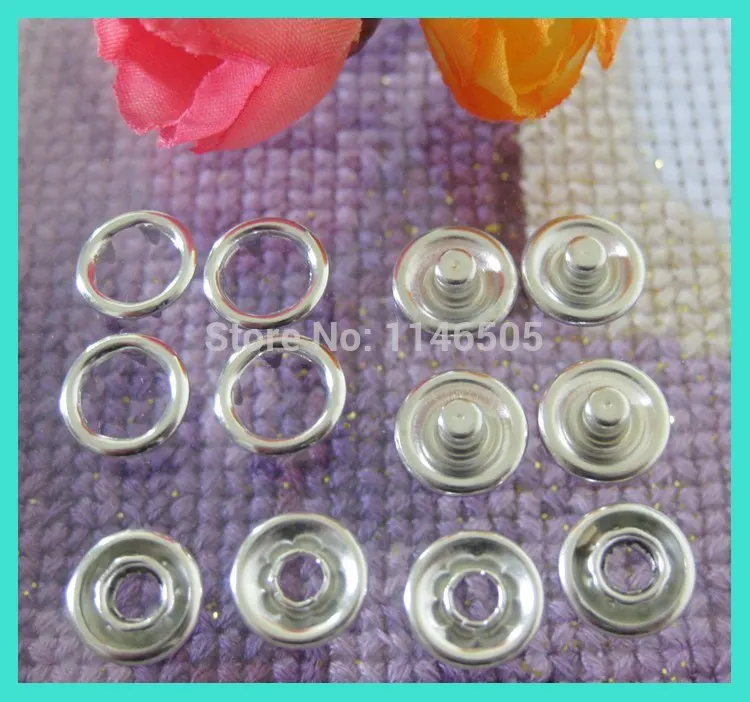 12.5mm 50set/lot Kids Accessories Nylon Button Round Snap Mini Buttons Transparent Sewing Garment Buttons Scrapbooking