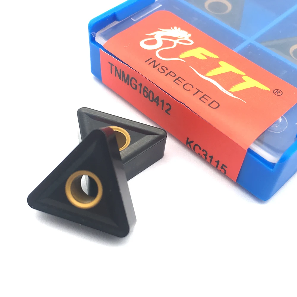 10 Chiếc TNMG160404 TNMG160408 TNMG160412 KC3115 Carbide Dạng Phẳng Bên Ngoài Dụng Cụ Xoay Tiện Bằng Máy CNC Cắt Dụng Cụ Đúc