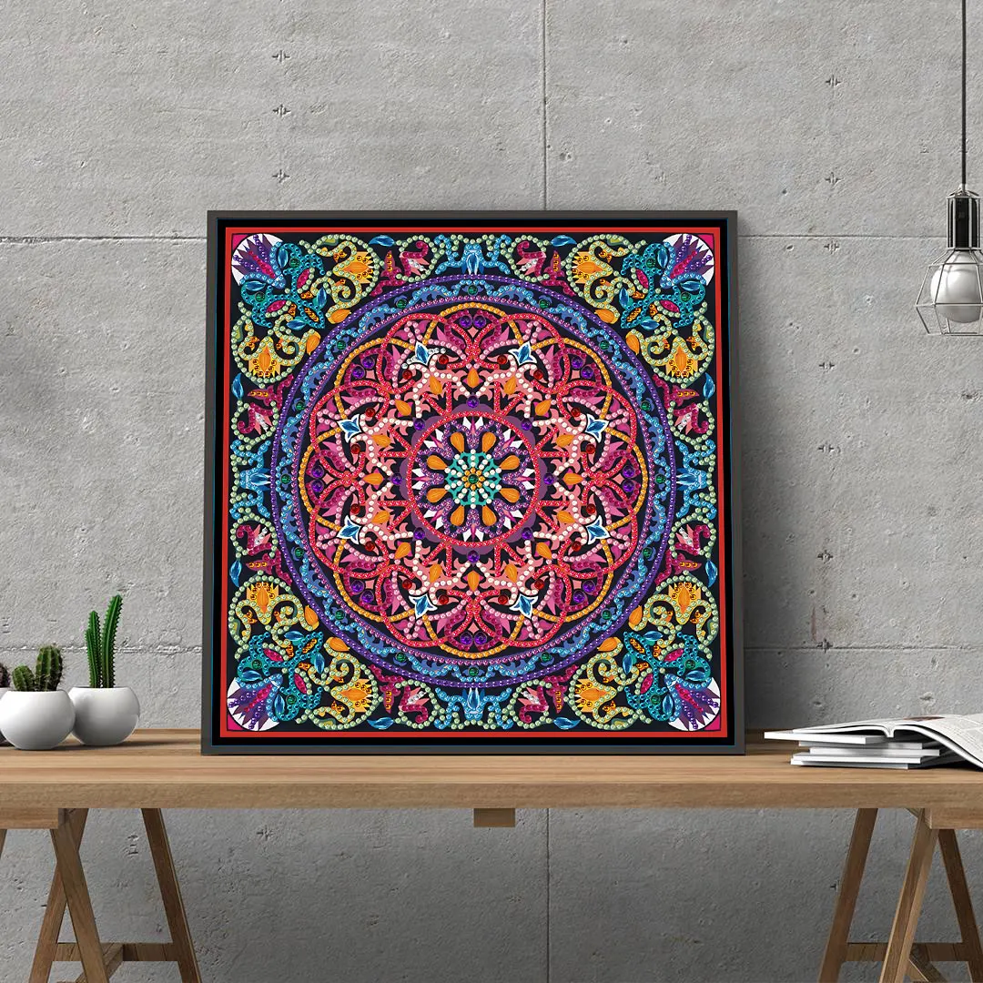 New Mandala glowing in the dark bright diamond painting mosaic embroidery home decoration wall painting