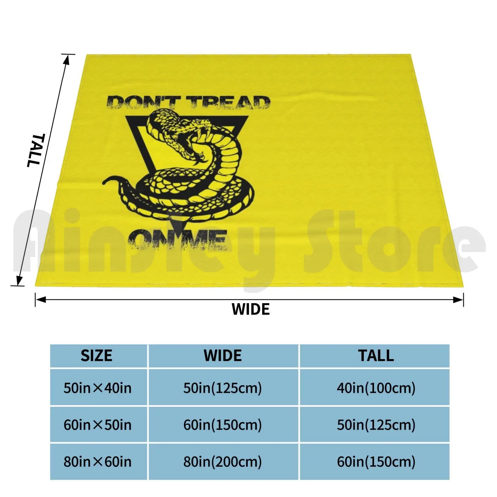 Gadsden Flag Blanket Super Soft Warm Light Thin Liberty Freedon Justice