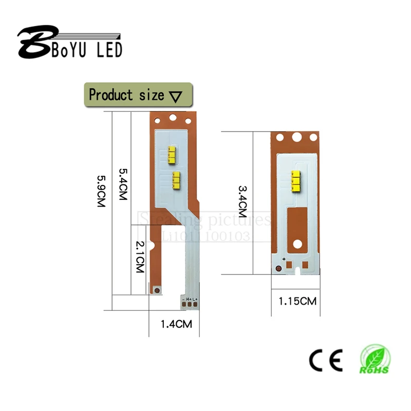 CSP LED car headlight 2016 M3 H1 M3 H3 M3 H4 M3 H7 M 3 880 ZES LED lamp bead white 5W each LED 6000-6500K led car headlight