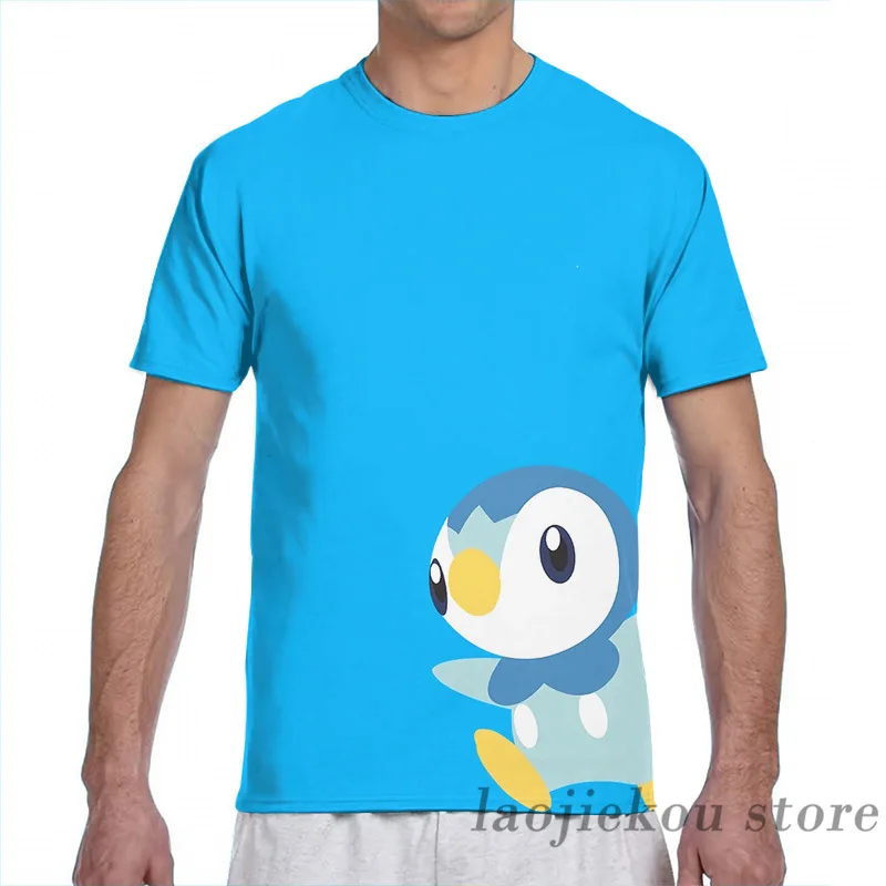 Piplup Design men T-Shirt women all over print fashion girl t shirt boy tops tees Short Sleeve tshirts