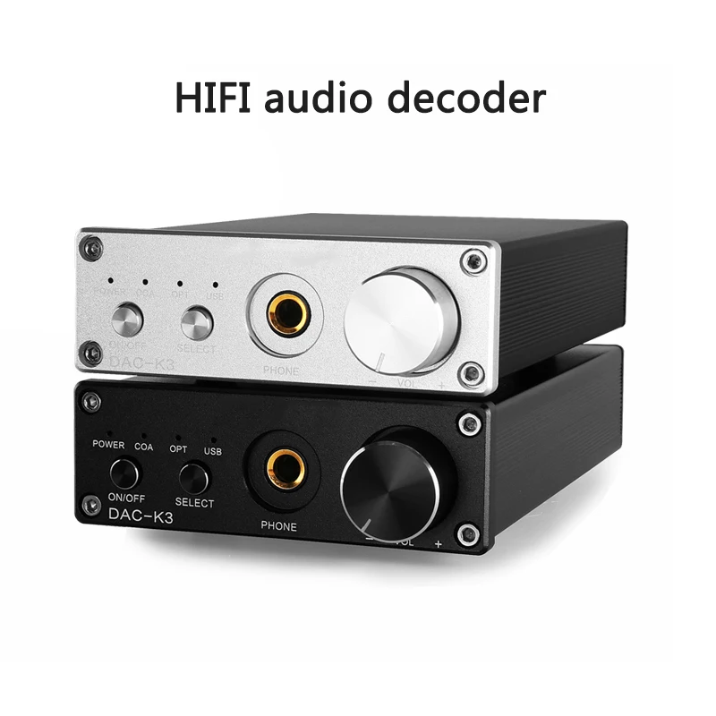 

HIFI audio decoder audio converter USB fiber coaxial input fever DAC decoding amp ancient sound high resolution DAC-K3 decoder