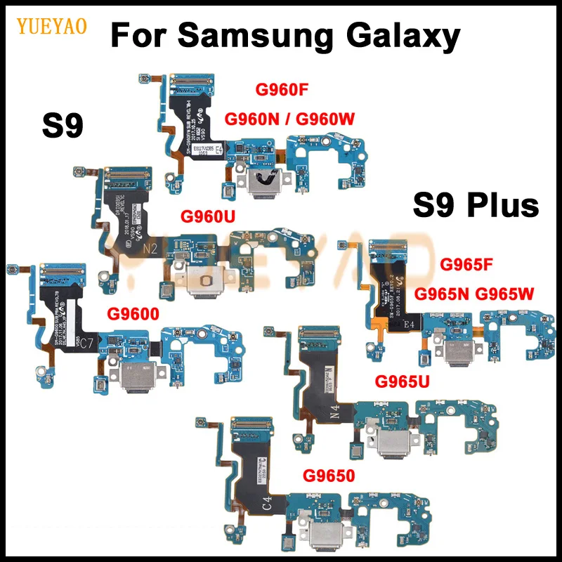 

Charger Charging Port Dock USB Connector Flex For SamSung Galaxy S9 S9+ Plus G9650 G965F G965U G9600 G960F G960U Charging Flex