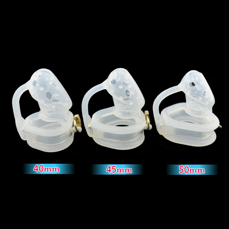 CHASTE BIRD Male Latest Design Bird Locked Pico Massage Silicone Soft Spikes Male Chastity Device Small Cage Penis Belt BDSMA128