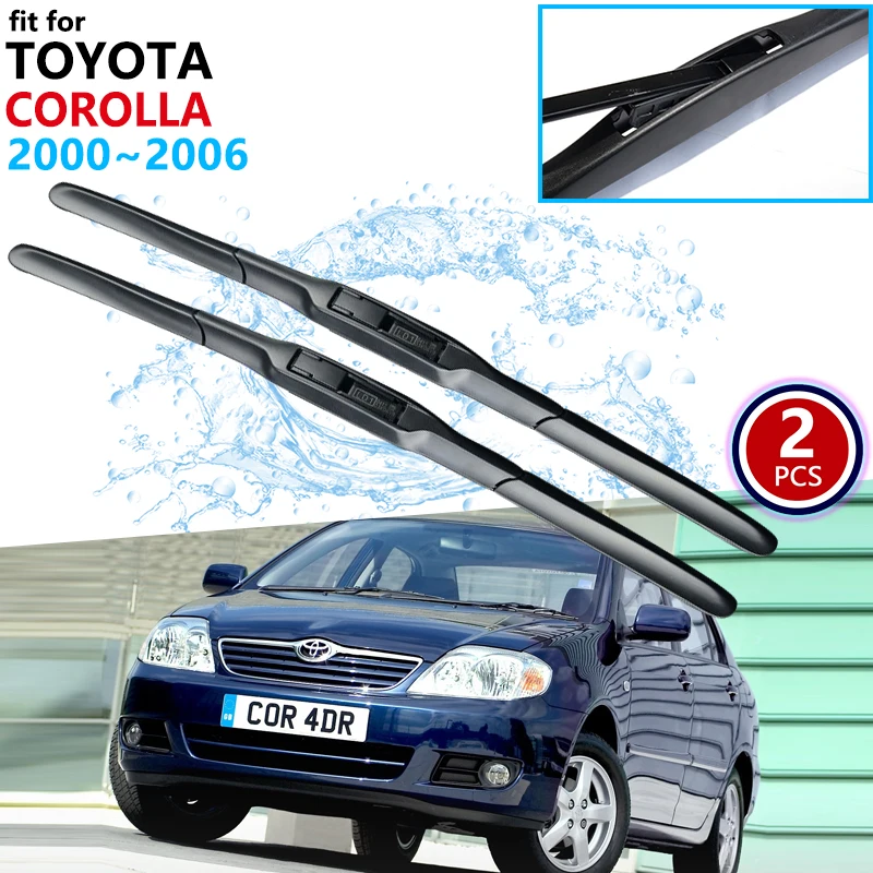 Car Wiper Blade for Toyota Corolla E120 E130 2000~2006 2001 2002 2003 Windscreen Wipers Wagon Hatchback Saloon Car Accessories