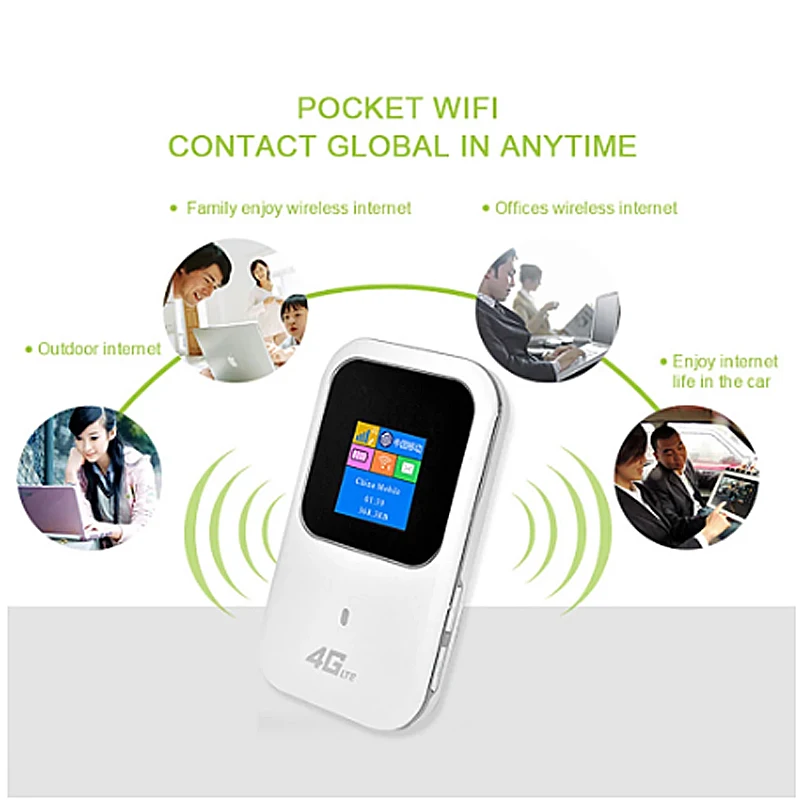 4G LTE Tasche Wifi Router Tragbare Auto Mobile Wifi Hotspot Wireless Broadband Entsperrt Modem 4g Extender Repeater