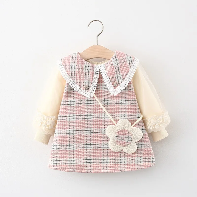 2021 new born baby girl clothes spring fall dress costume for infant  baby clothing girls 1 year birthday princess dresses dress