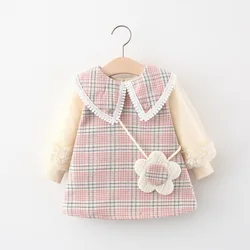 2021 new born baby girl clothes spring fall dress costume for infant  baby clothing girls 1 year birthday princess dresses dress