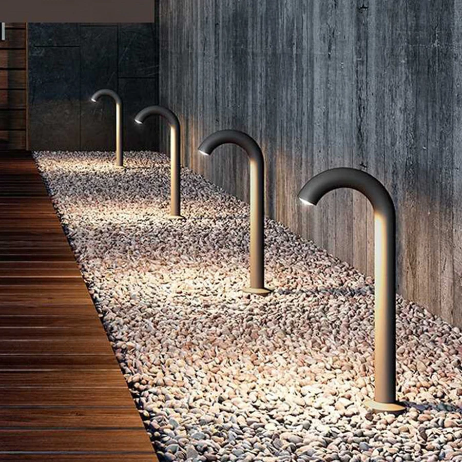 10W Esterno IP68 Giardino Rubinetto di Acqua Luce di Paesaggio Pathway LED Prato Spotlight Villa Cortile Alluminio Pilastro Paletto Luminoso