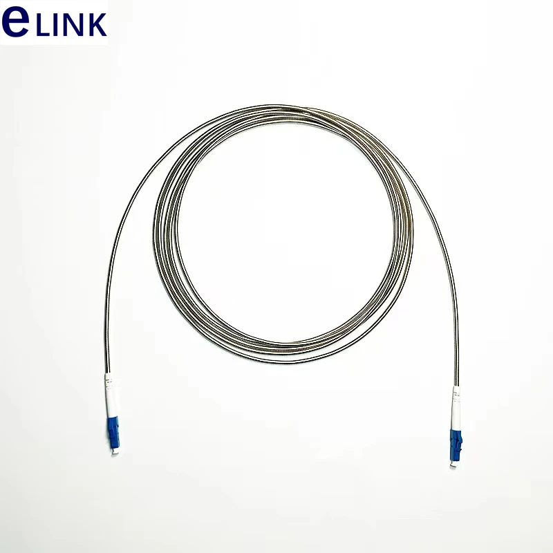 

Armored Single Fiber Optic Patch Cord Outdoor Singlemode Jumper Stainless Steel Jacket, LC, SC, FC, ST, SM, 2.8mm 3M, 1C, 10Pcs