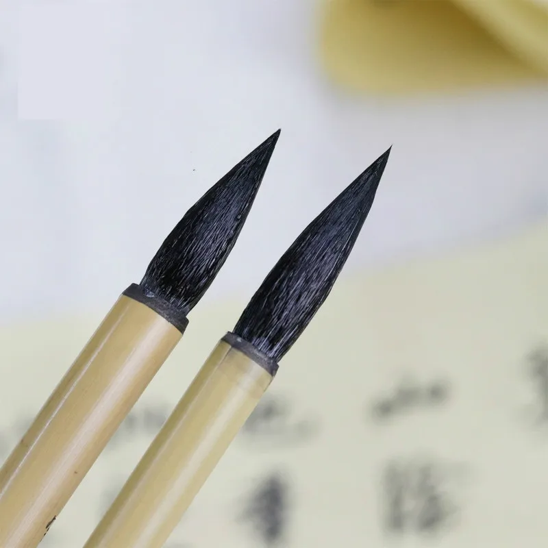 

Traditional Chinese Calligraphy Writing Brushes Pen Weasel Hair & Woolen Hairs Painting Brush Regular Script Caligrafia Practice