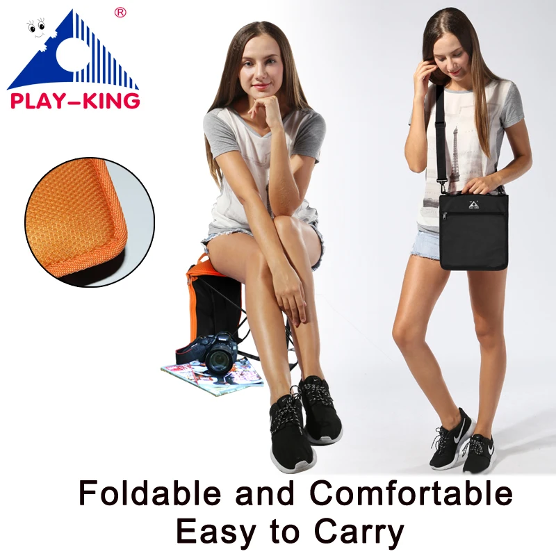 PLAY-KING-Portable Folding Camping Chair Bag, Outdoor Bag for Hiking, Trekking, Picnic, Beach Seat, Fishing Tools Chair