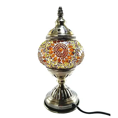 Handcrafted Turkish Mosaic Glass Table Lamp | Great Home Decor for Living Room, Bed Room, Game Room, media Room | Also Great for Do