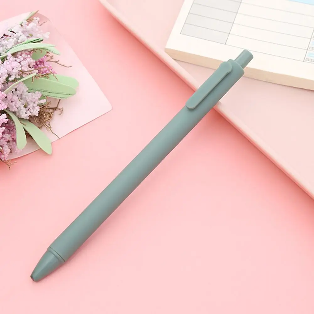 

0.5mm Fine Student Stationery School Supplies Funny Pens Push Gel Pen Sign Pen Black Ink Pens Manual Gel Pens Macaron Pens