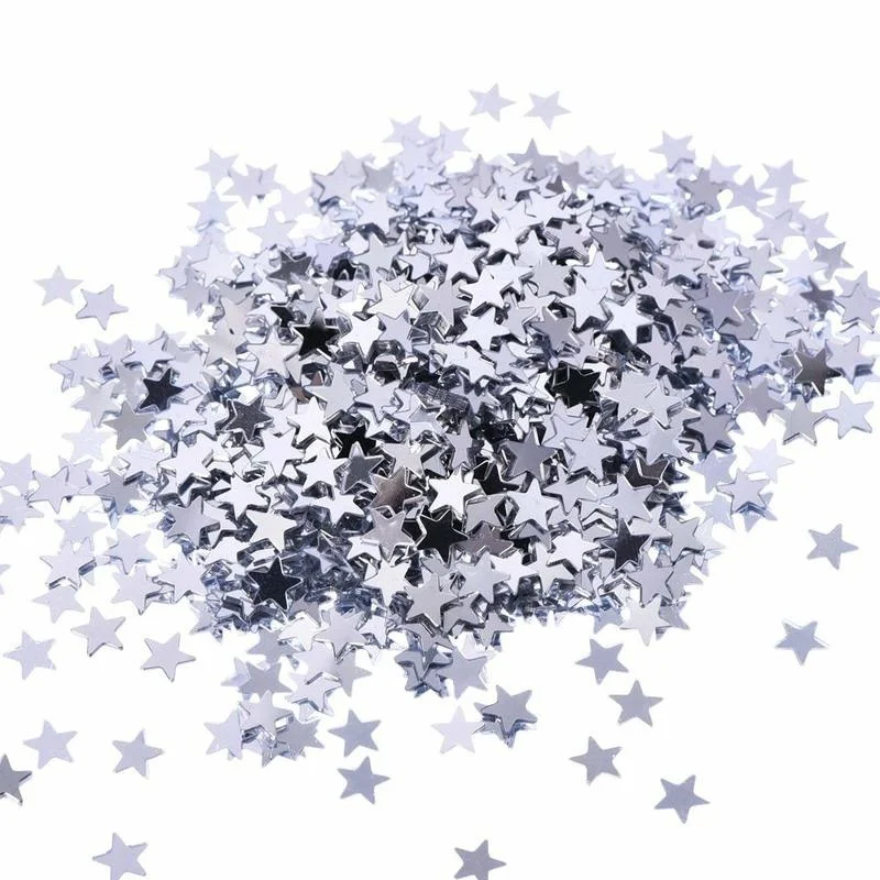 3000pcs/bag Stars Confetti Sprinkles Table Confetti Birthday Gold Silver Sparkle Wedding Confetti For Party Decoration 6mm