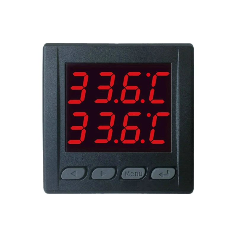 WIFI phone APP dual-channel digital display thermostat heating and cooling temperature difference controller alarm switch