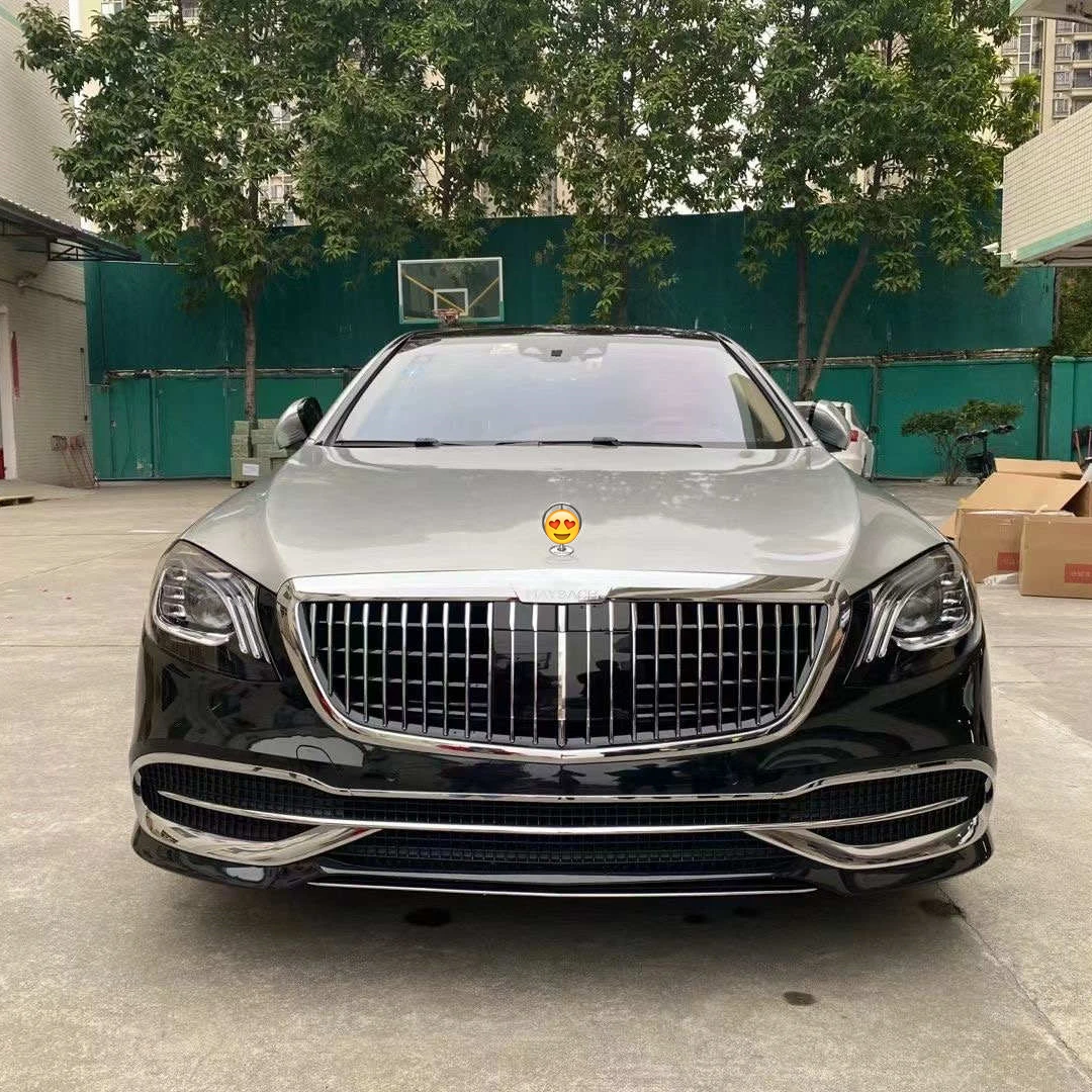 S Class Upgrade Body Kit Include Front Rear Bumper And Grille Auto Parts For Benz S Class W222 to Maybach